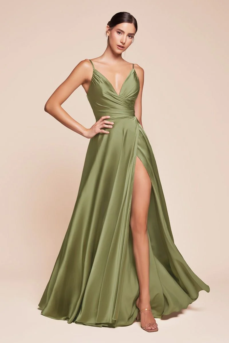 ERICA GOWN - SOFT SATIN A-LINE DRESS - Image 11