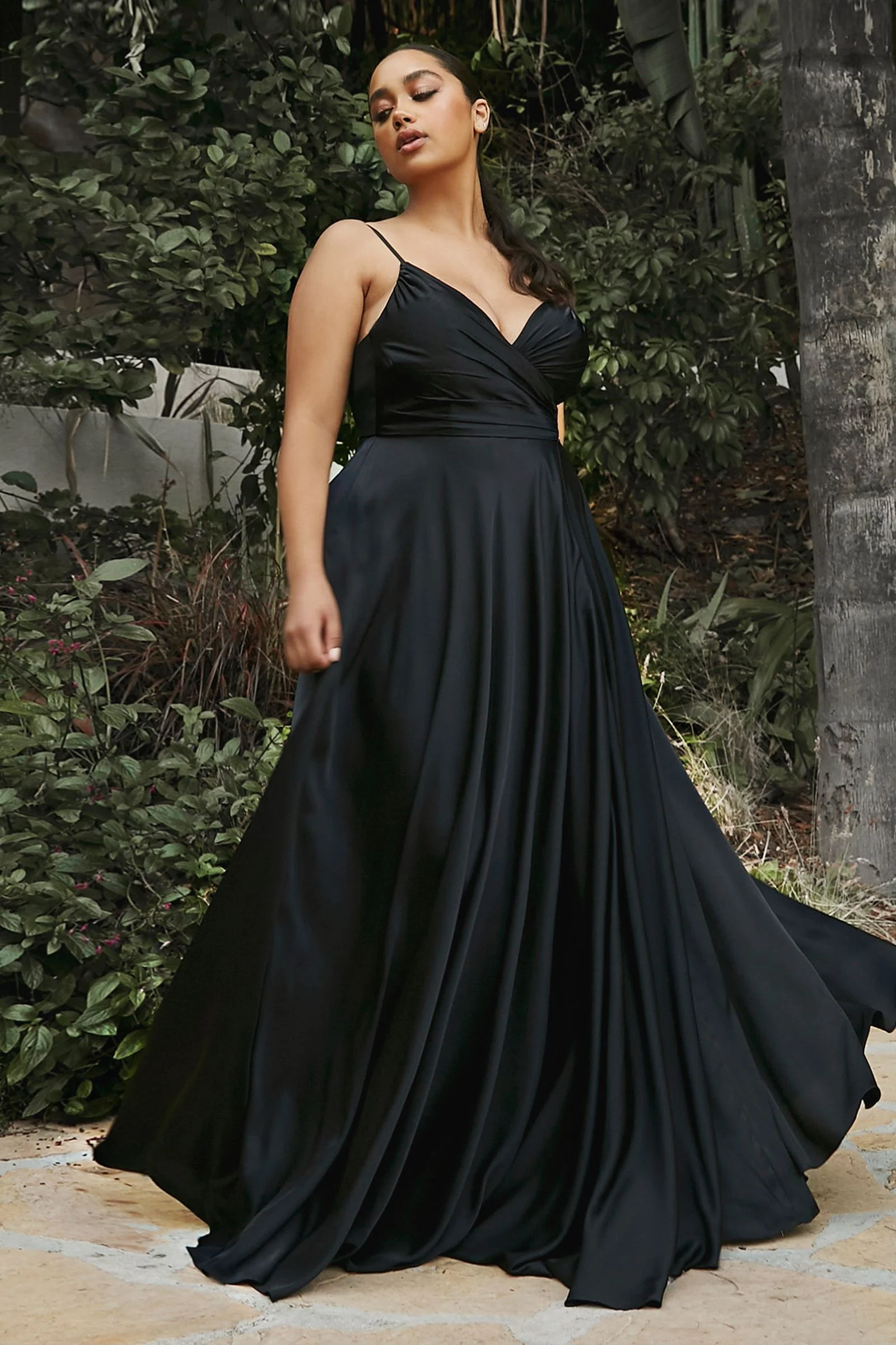 ERICA GOWN - SOFT SATIN A-LINE DRESS - Image 2