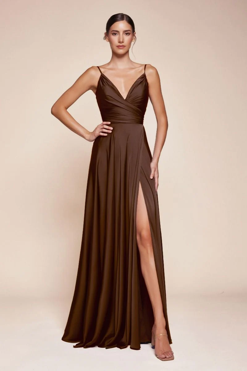ERICA GOWN - SOFT SATIN A-LINE DRESS - Image 9