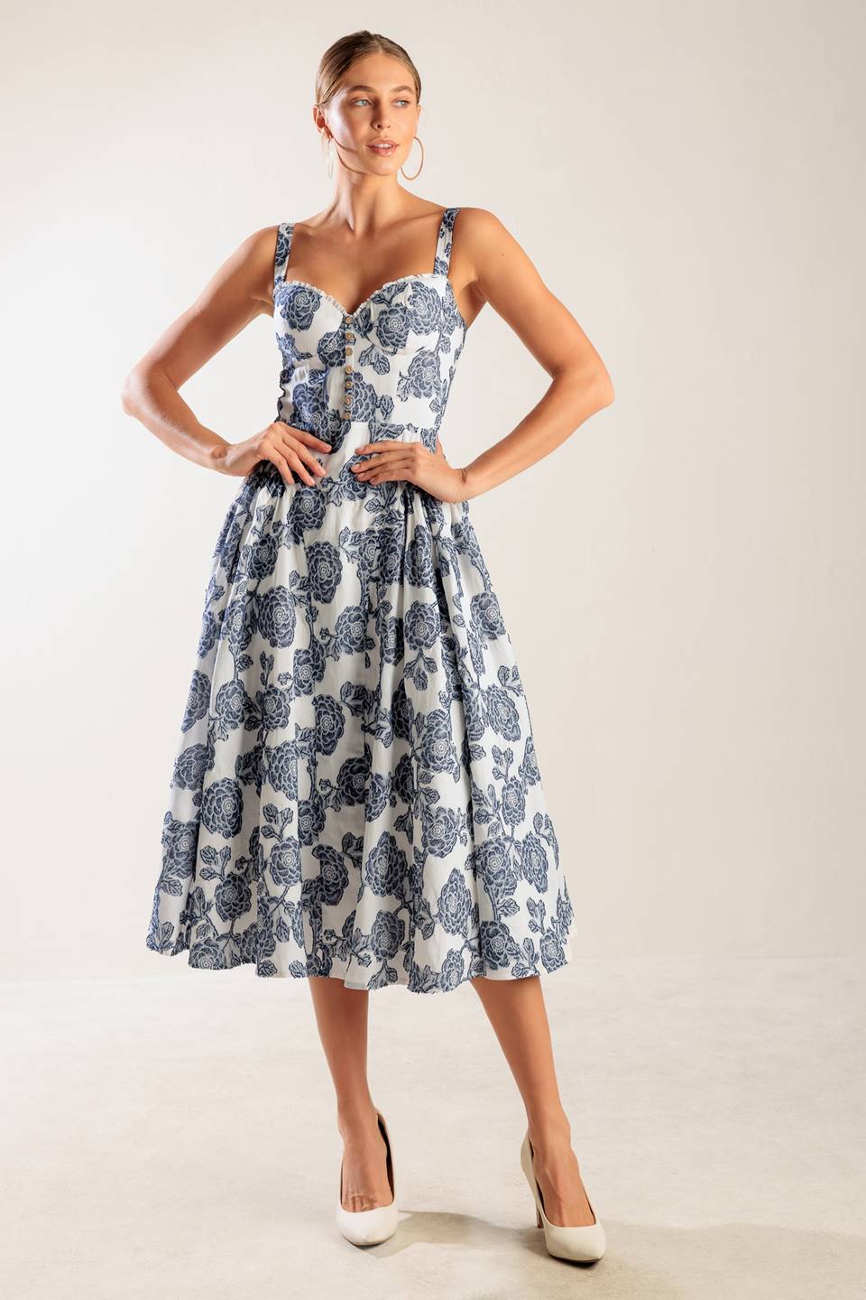 EXPLORING NEW INTERESTS MIDI DRESS - Image 3