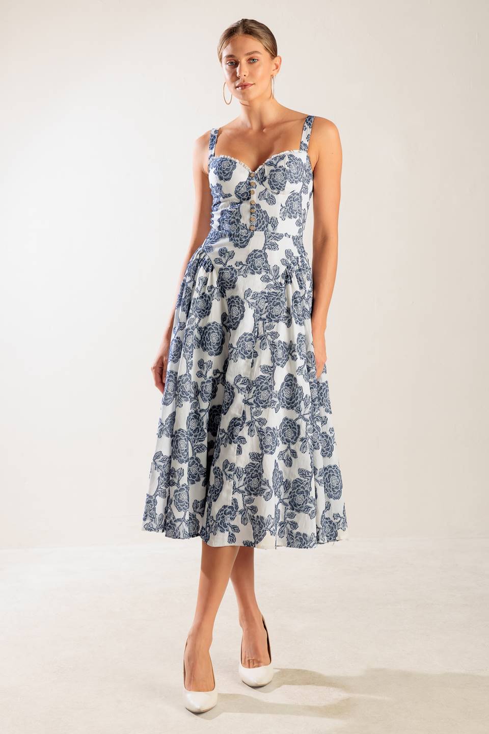 EXPLORING NEW INTERESTS MIDI DRESS - Image 4