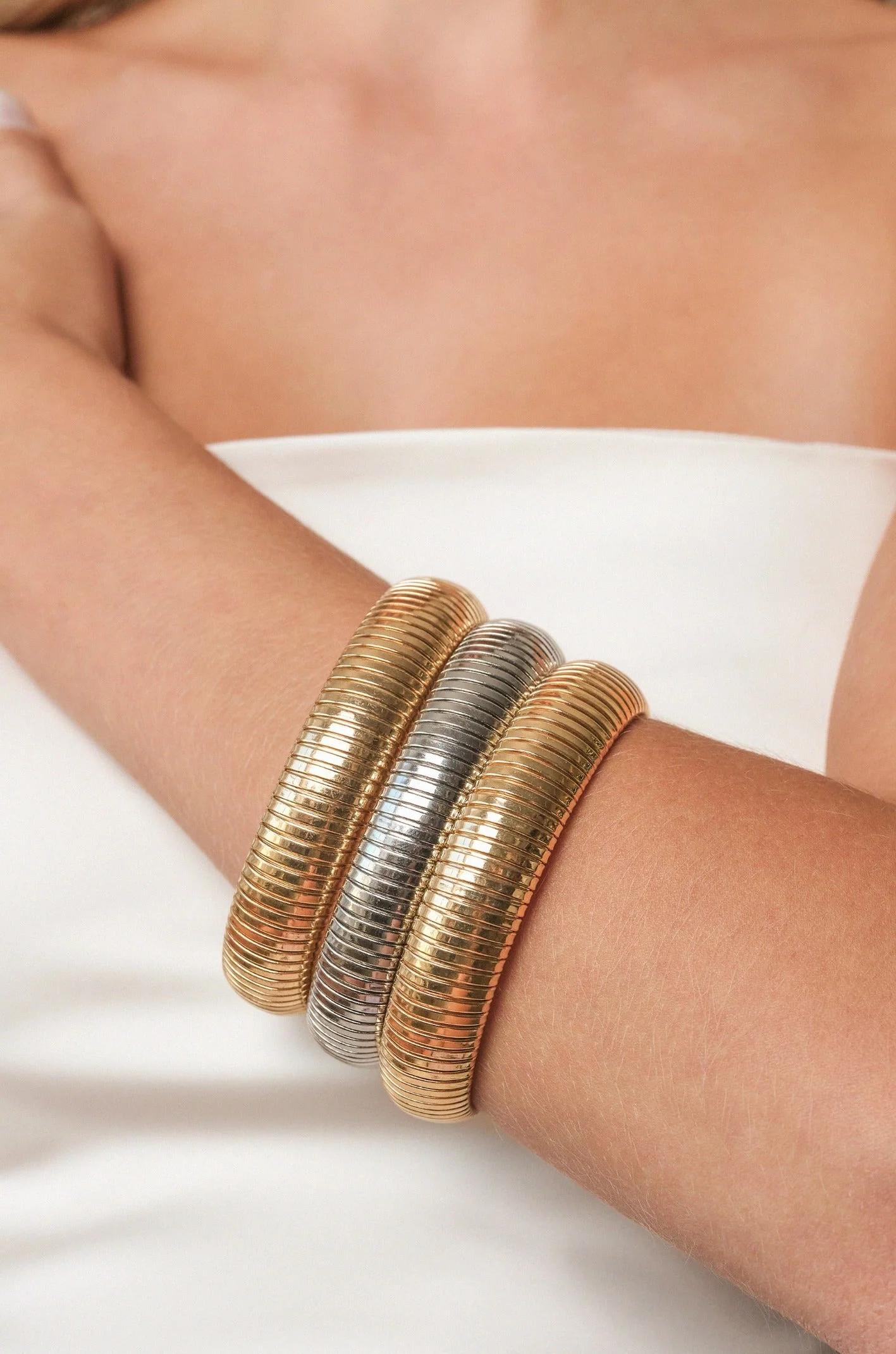 Flex Snake Chain Stretch Bracelet Set - Image 5