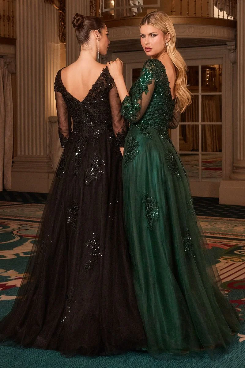 FRANCESCA GOWN - BALL GOWN WITH SLEEVES - Image 4