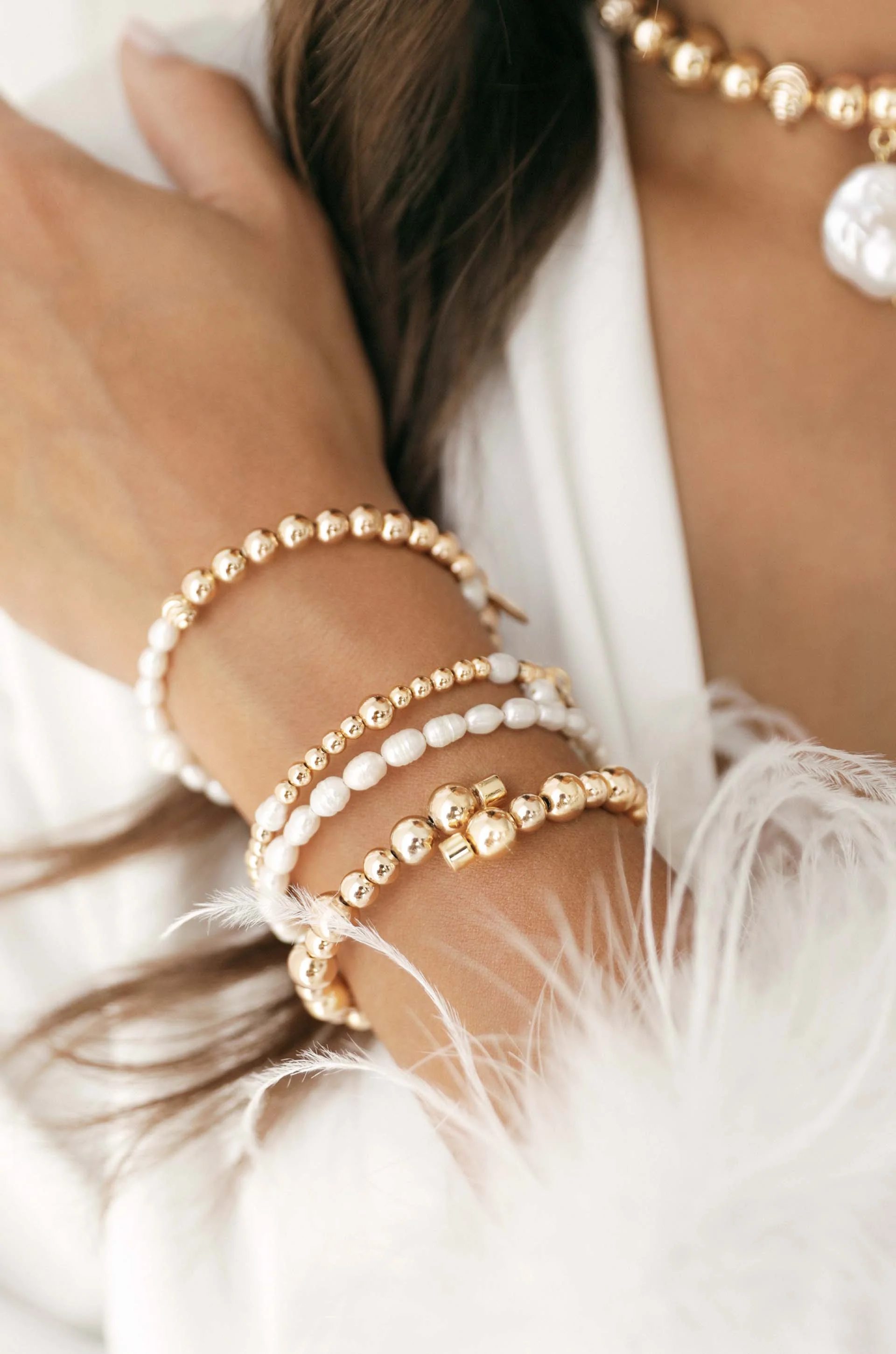 Freshwater Pearl Party Bracelet Set - Image 3