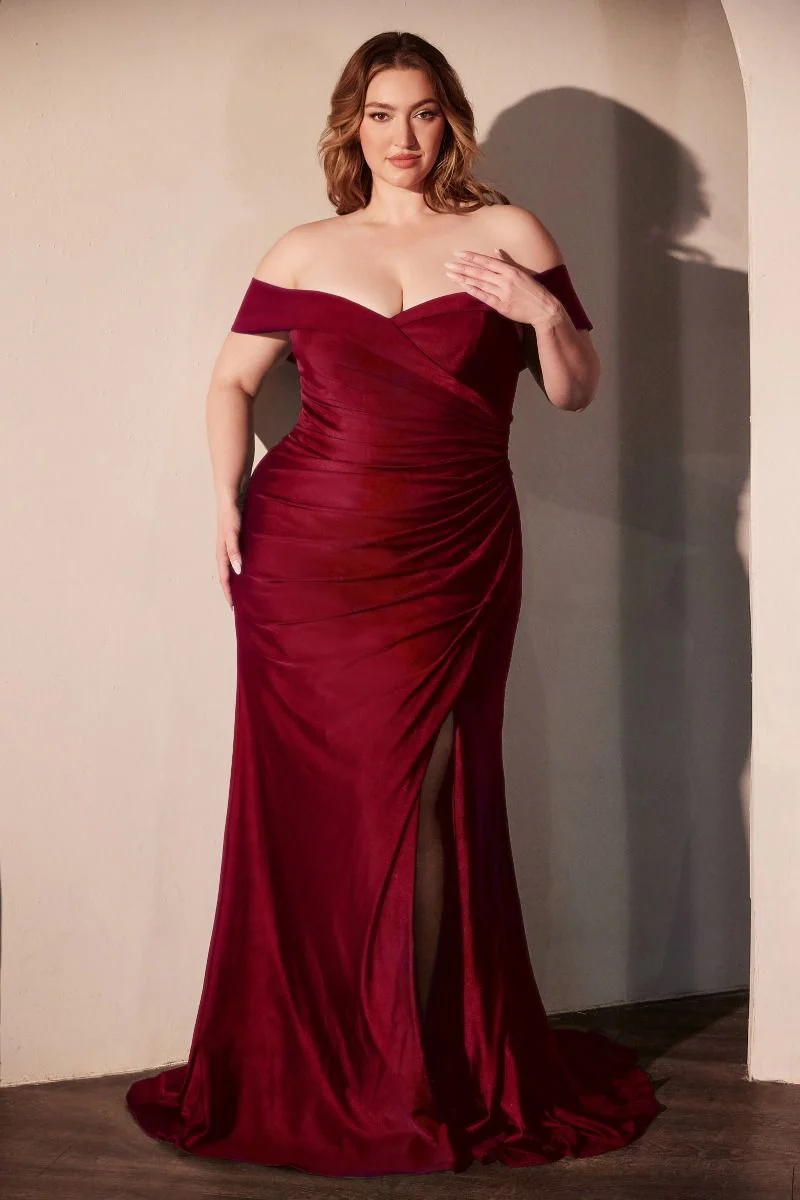 FREYA GOWN - OFF THE SHOULDER STRETCH SPANDEX DRESS - Image 6