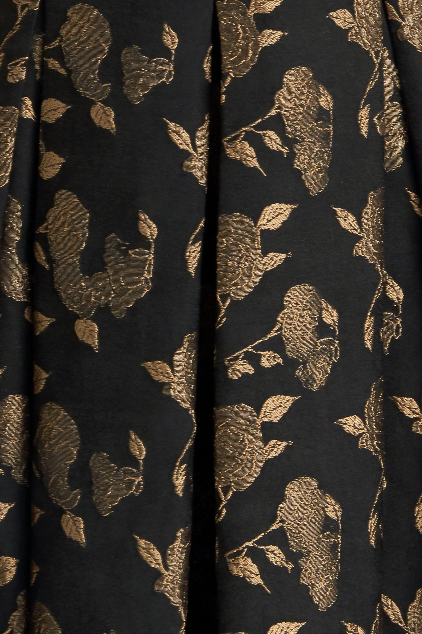 GARDEN OPERA BLACK & BROWN MIDI DRESS - Image 8