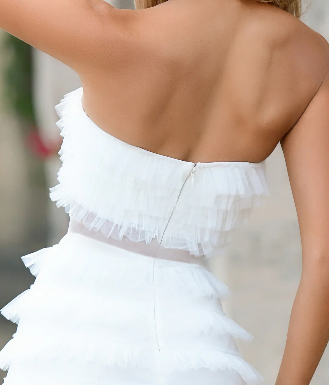 Georgia Maxi Dress - White - Image 5