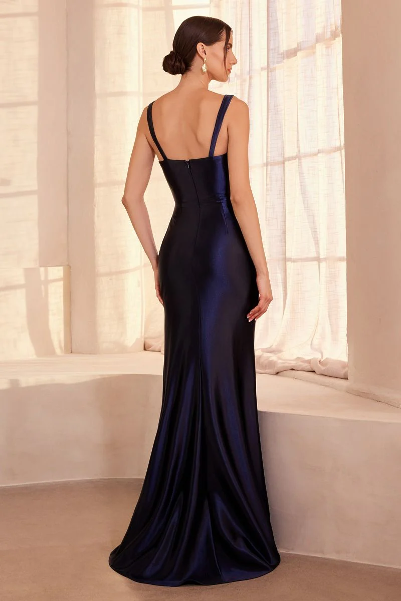 Gina Maxi Dress - Satin Bustier Long Dress - Image 2