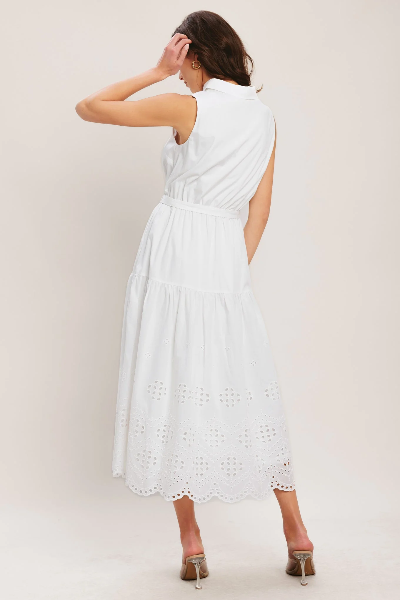 HAMPTONS SUMMER WHITE MIDI DRESS - Image 3