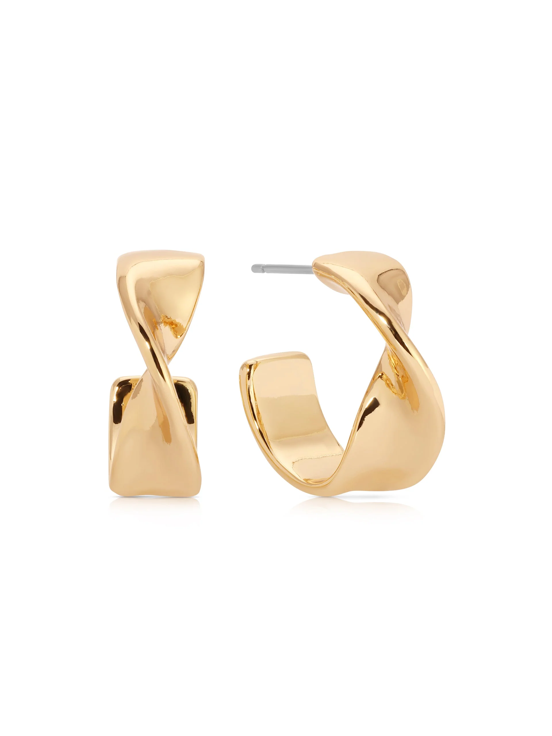 Heirloom Twist Small Hoops - Image 2