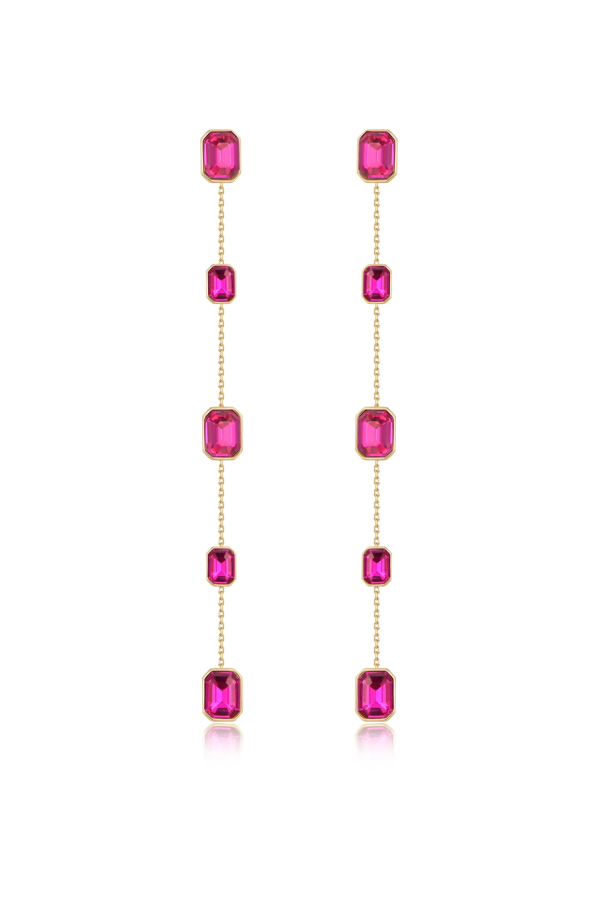 Iconic Crystal Dangle Earrings - Image 7