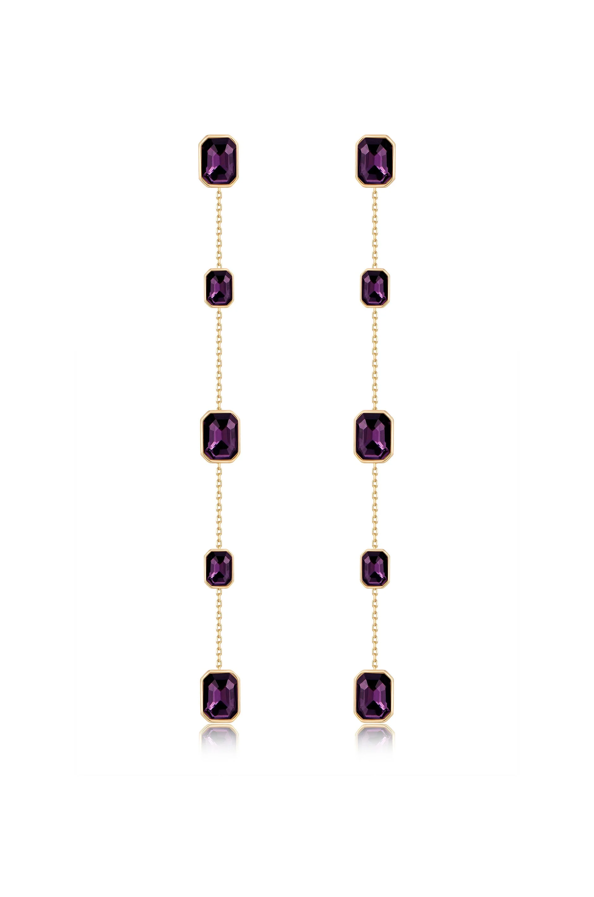 Iconic Crystal Dangle Earrings - Image 9