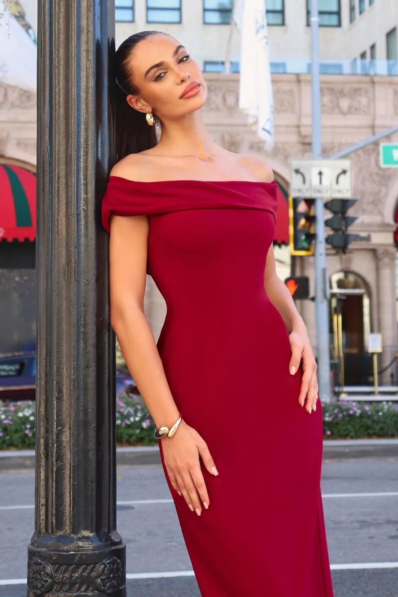 INEZ OFF THE SHOULDER MAXI DRESS - Image 4