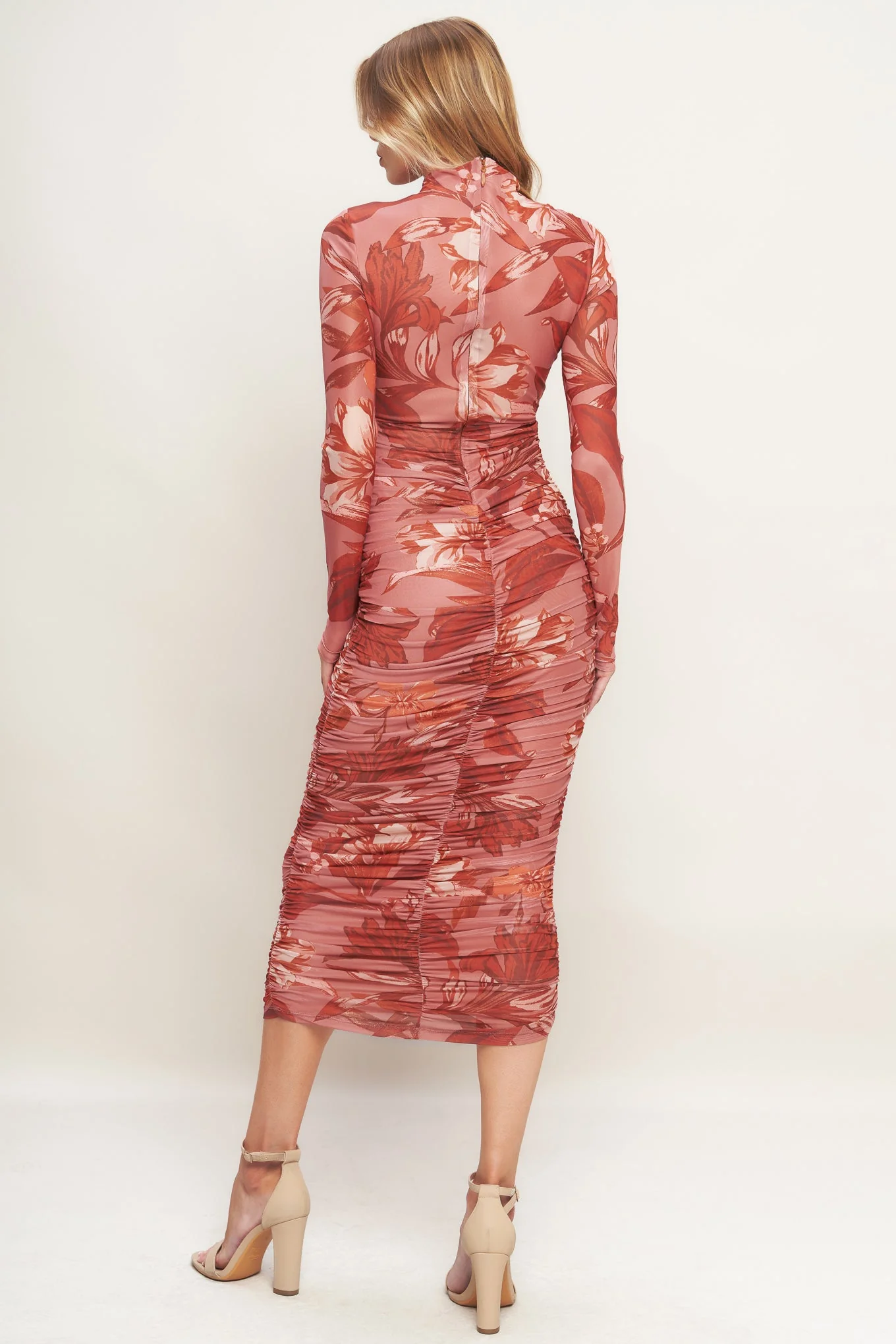 INSTA WORTHY SIENNA POWER MESH MIDI DRESS - FINAL SALE - Image 2