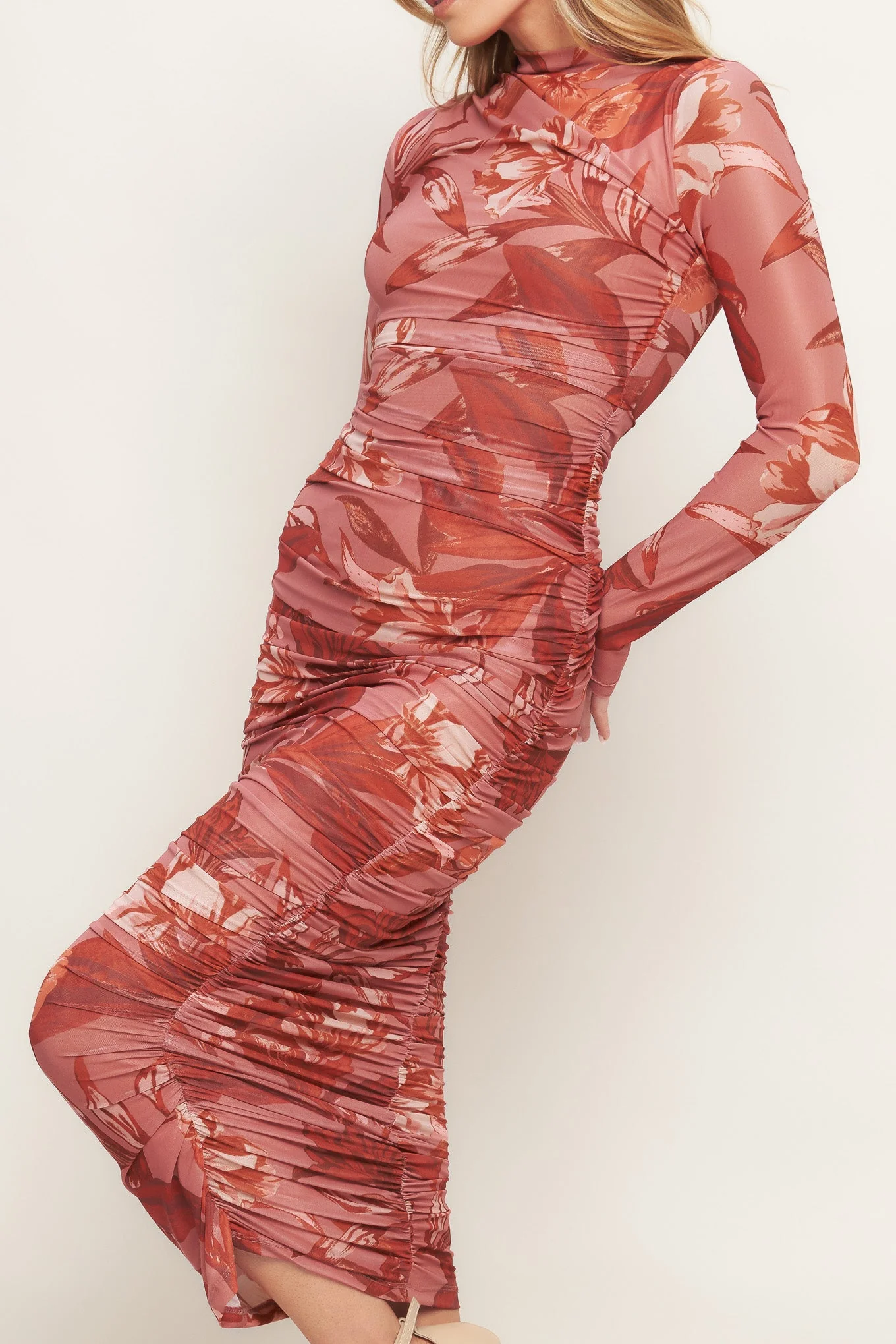 INSTA WORTHY SIENNA POWER MESH MIDI DRESS - FINAL SALE - Image 4
