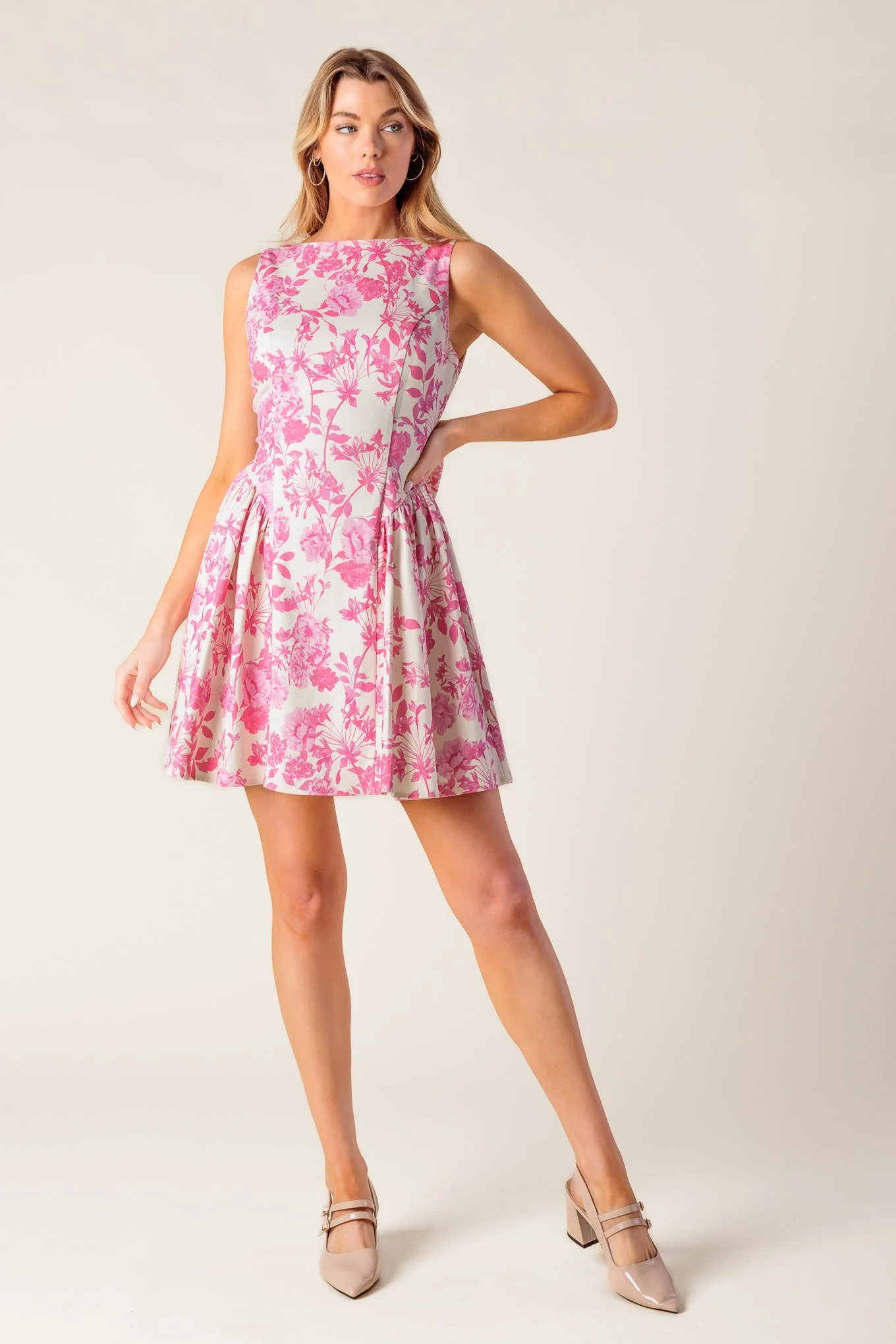 ISLAND ADVENTURE PINK MINI DRESS - Image 6