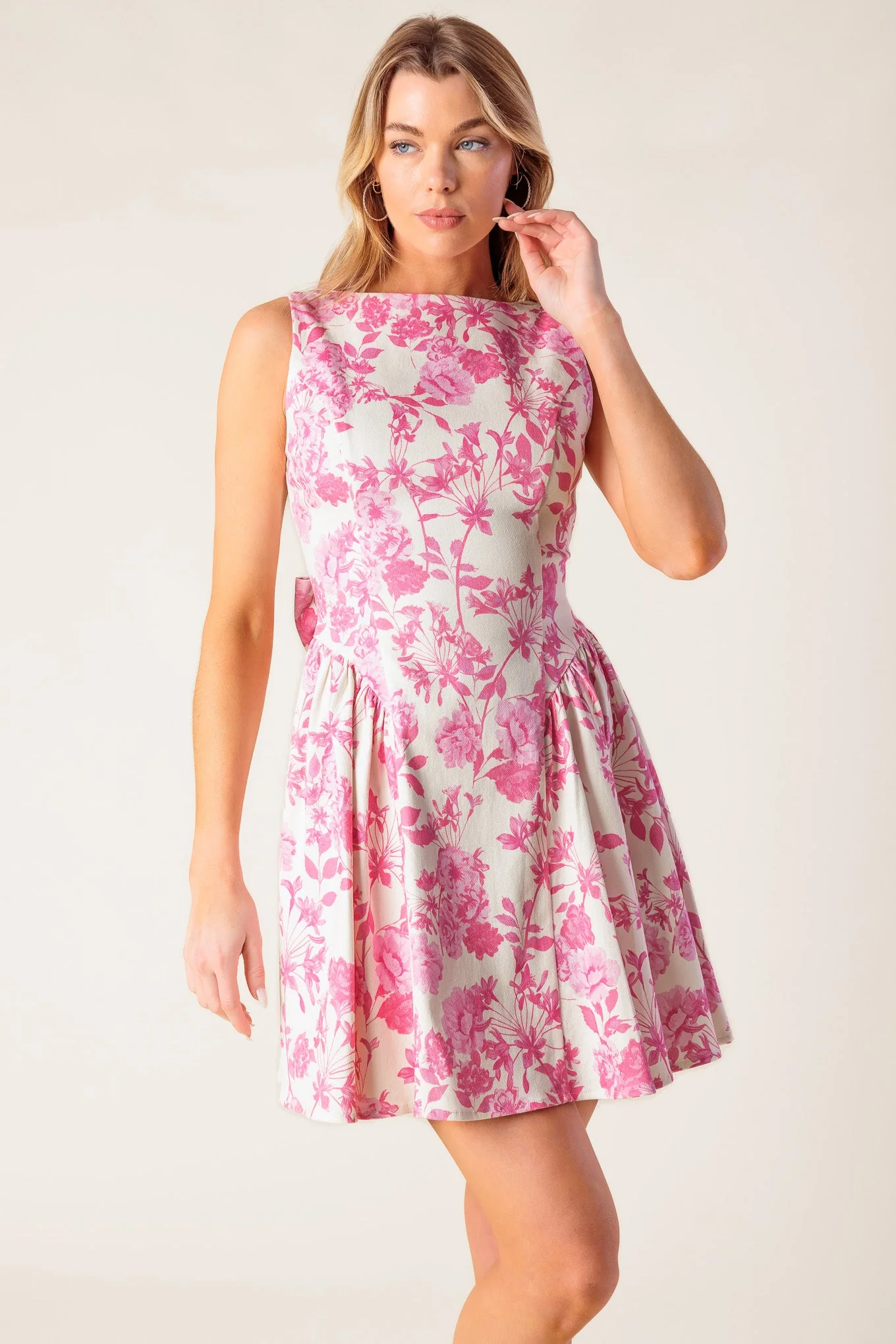 ISLAND ADVENTURE PINK MINI DRESS - Image 9