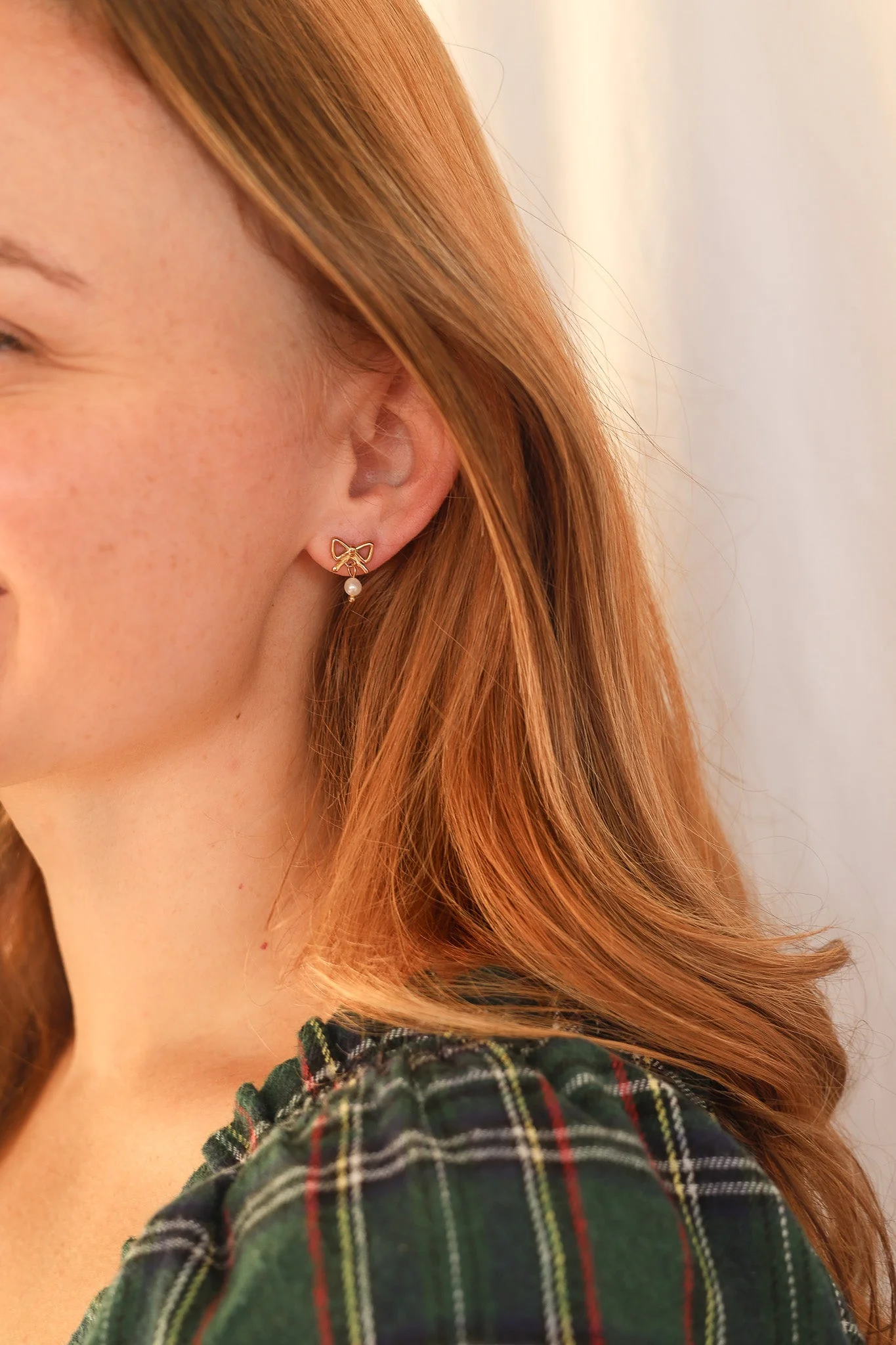 Jane Bow & Pearl Drop Earring - Image 12