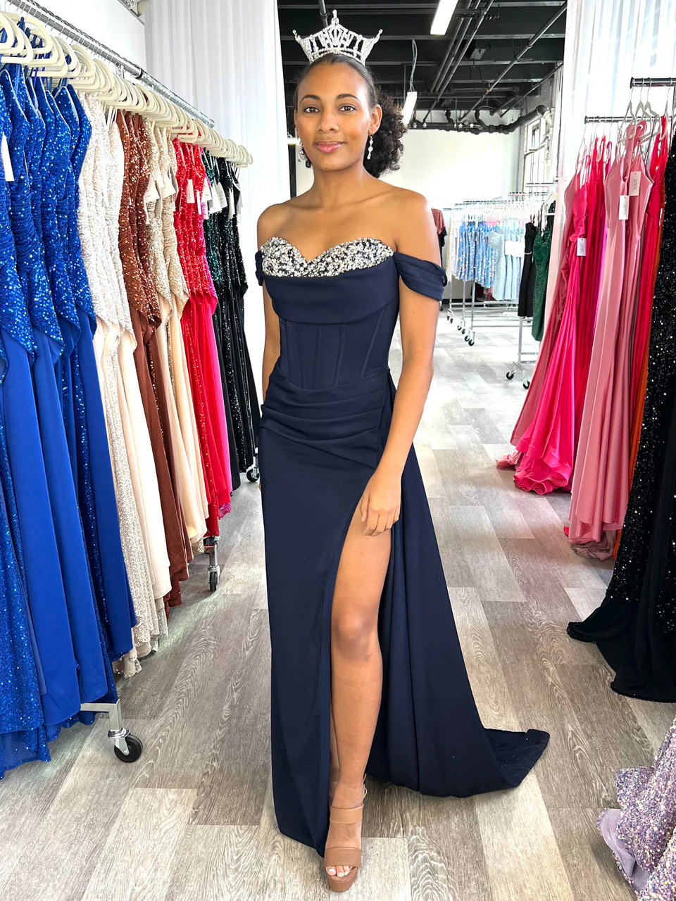 Katrina Gown - Navy - Image 8