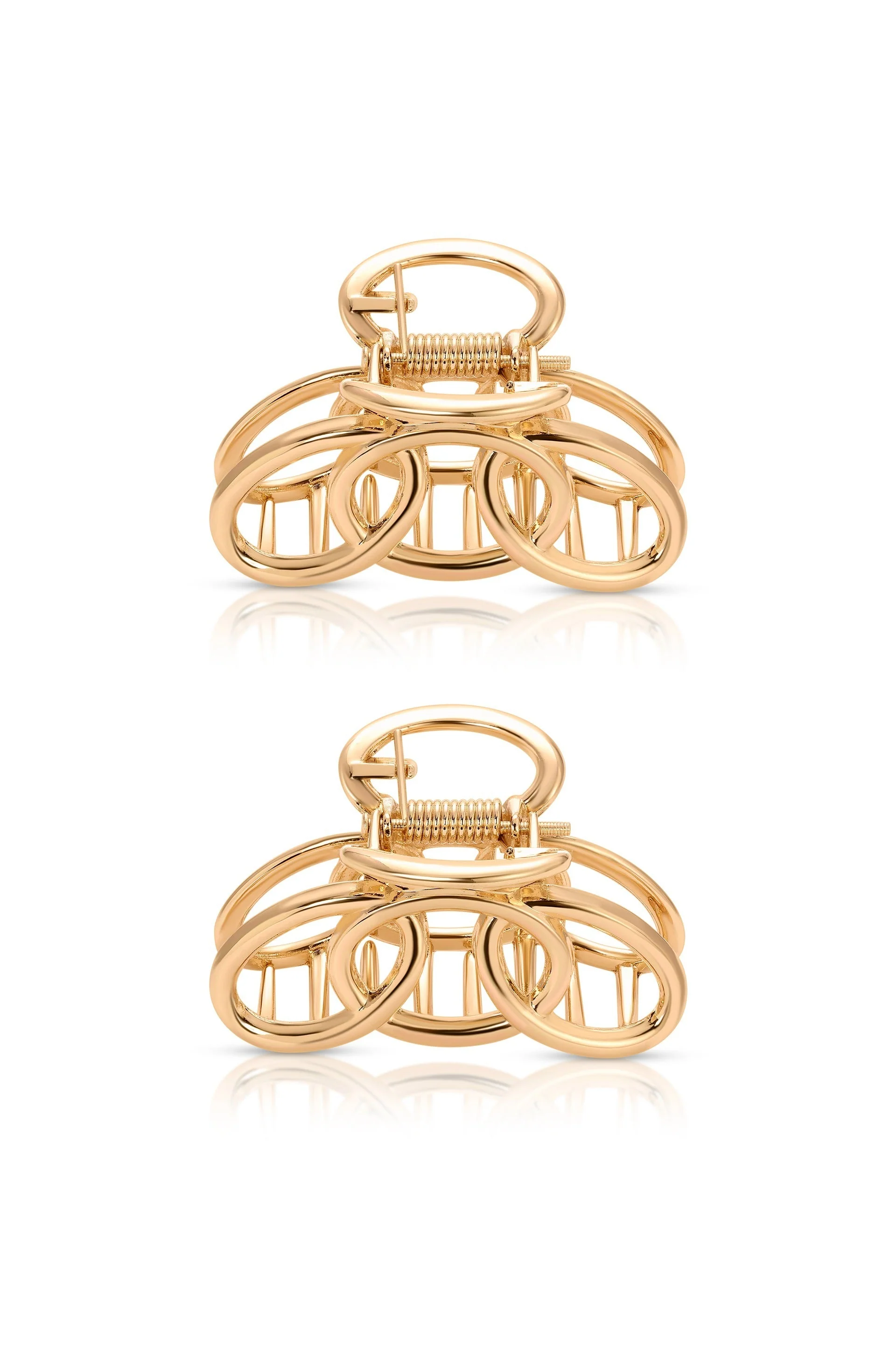 Keep It Simple Gold Hair Clip Set - Image 2