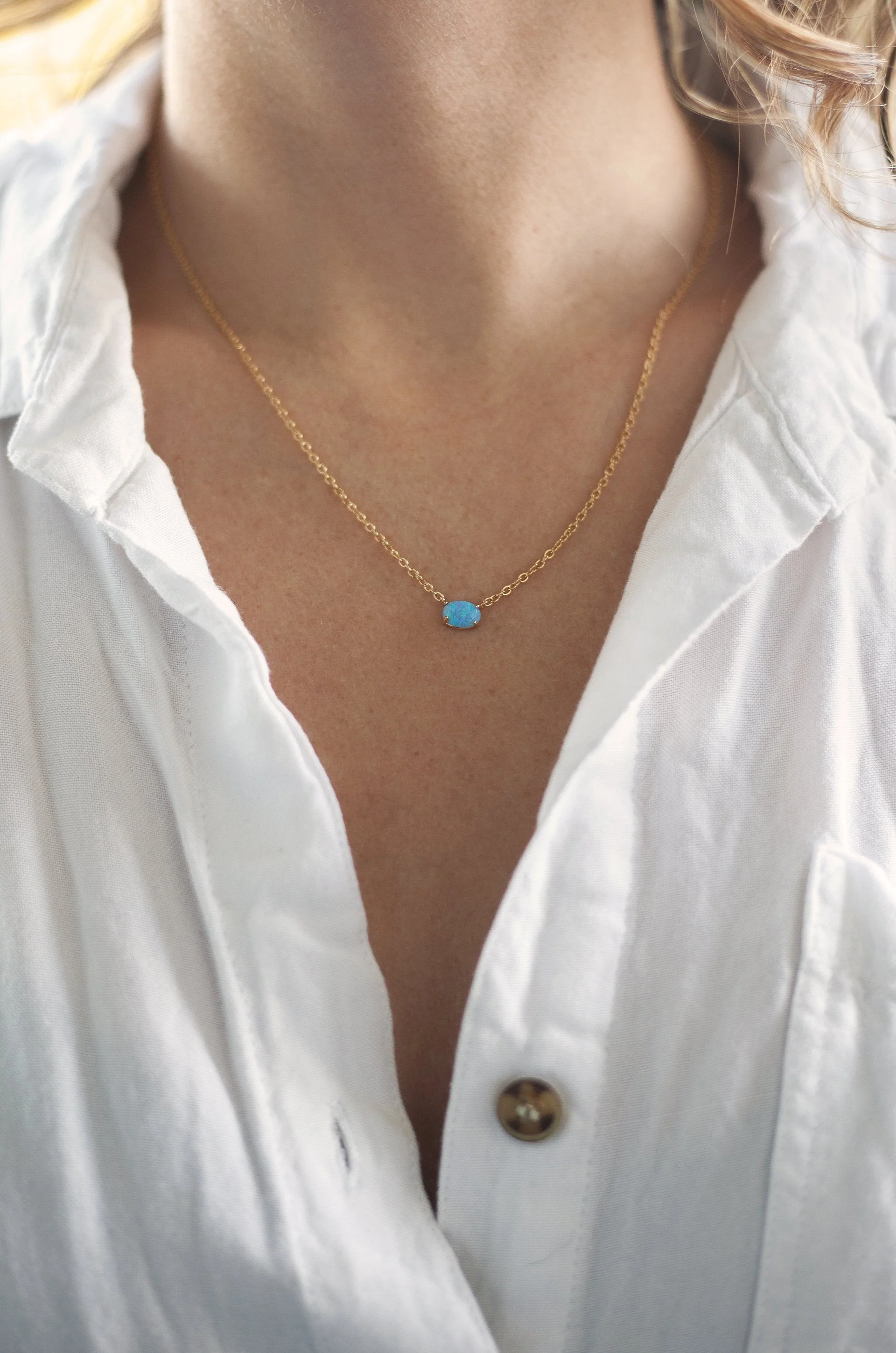 Keepsake Kyocera Opal Necklace - Image 4