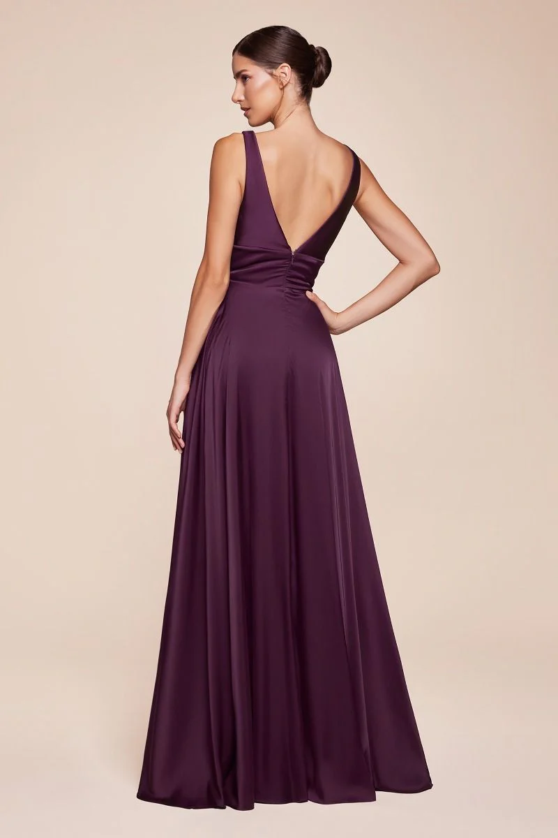 Kinsley Gown - Soft Satin A-line Dress - Image 25