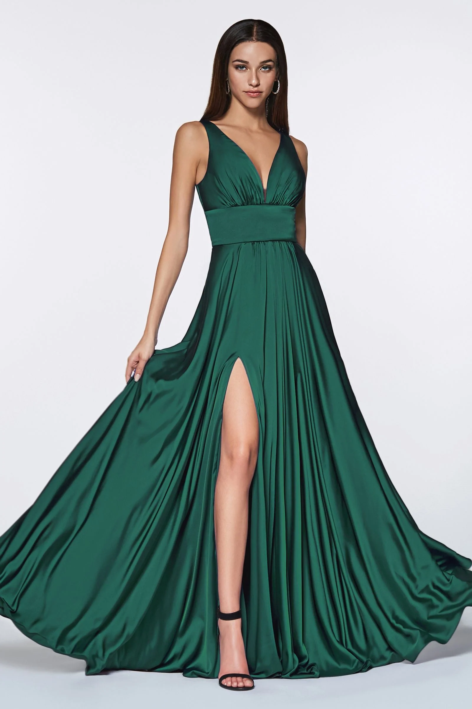 Kinsley Gown - Soft Satin A-line Dress - Image 7