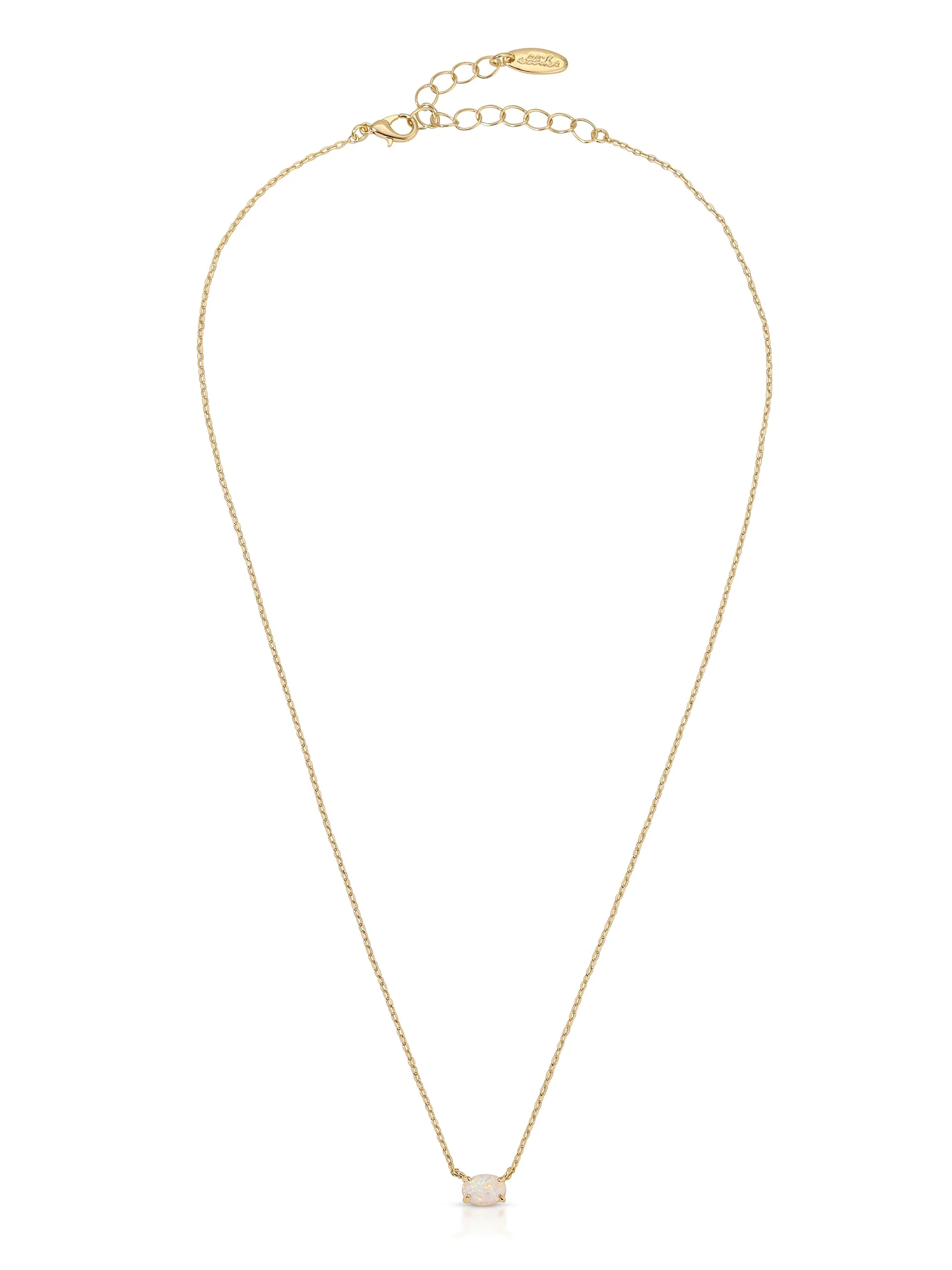 Layered Opal Lariat Necklace Set of 3 - Image 6