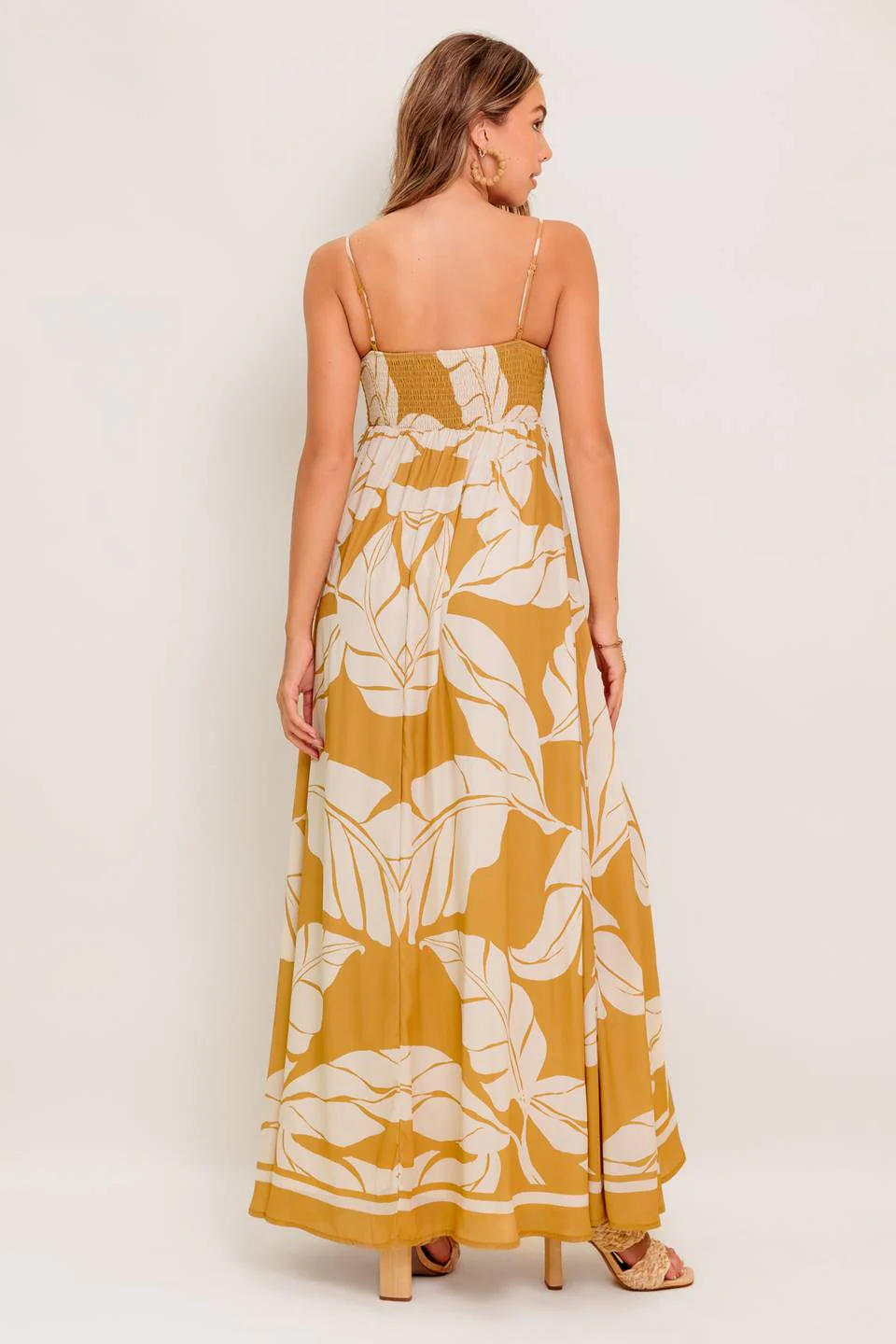 LEAF PRINT SUMMER MAXI DRESS - Image 2
