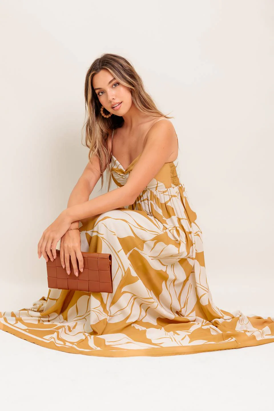LEAF PRINT SUMMER MAXI DRESS - Image 6