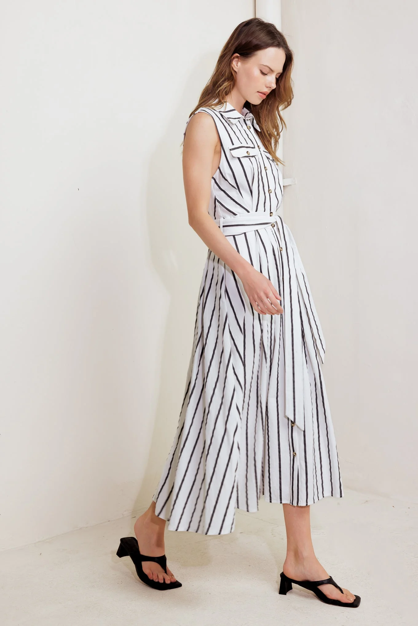 LEXINGTON STRIPE MIDI DRESS - FINAL SALE - Image 6