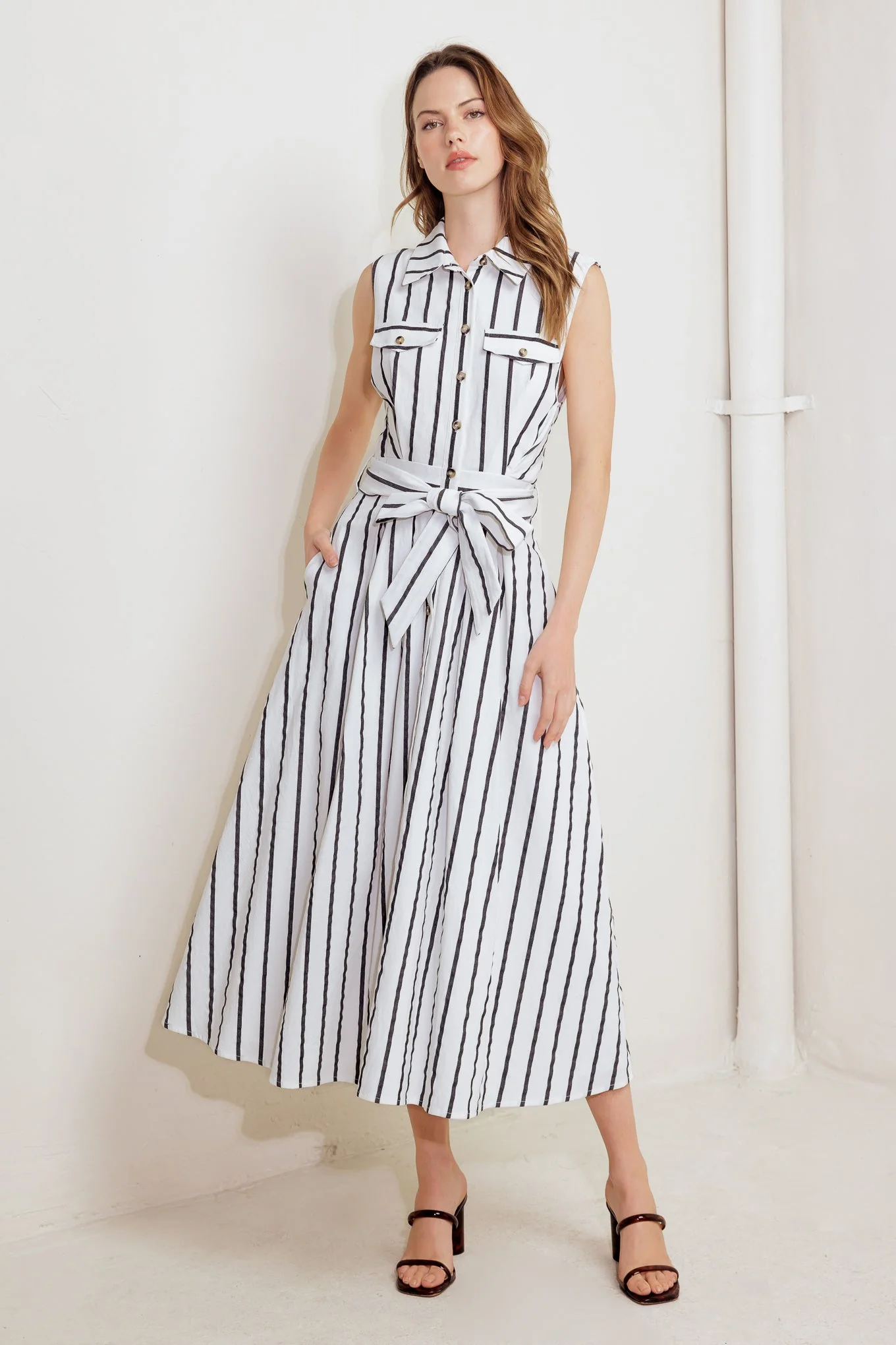 LEXINGTON STRIPE MIDI DRESS - FINAL SALE - Image 7