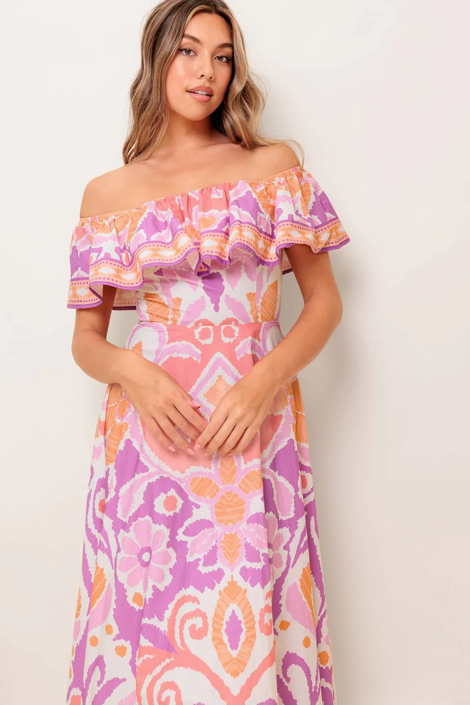 LILAH LAVENDER MIDI DRESS - Image 5
