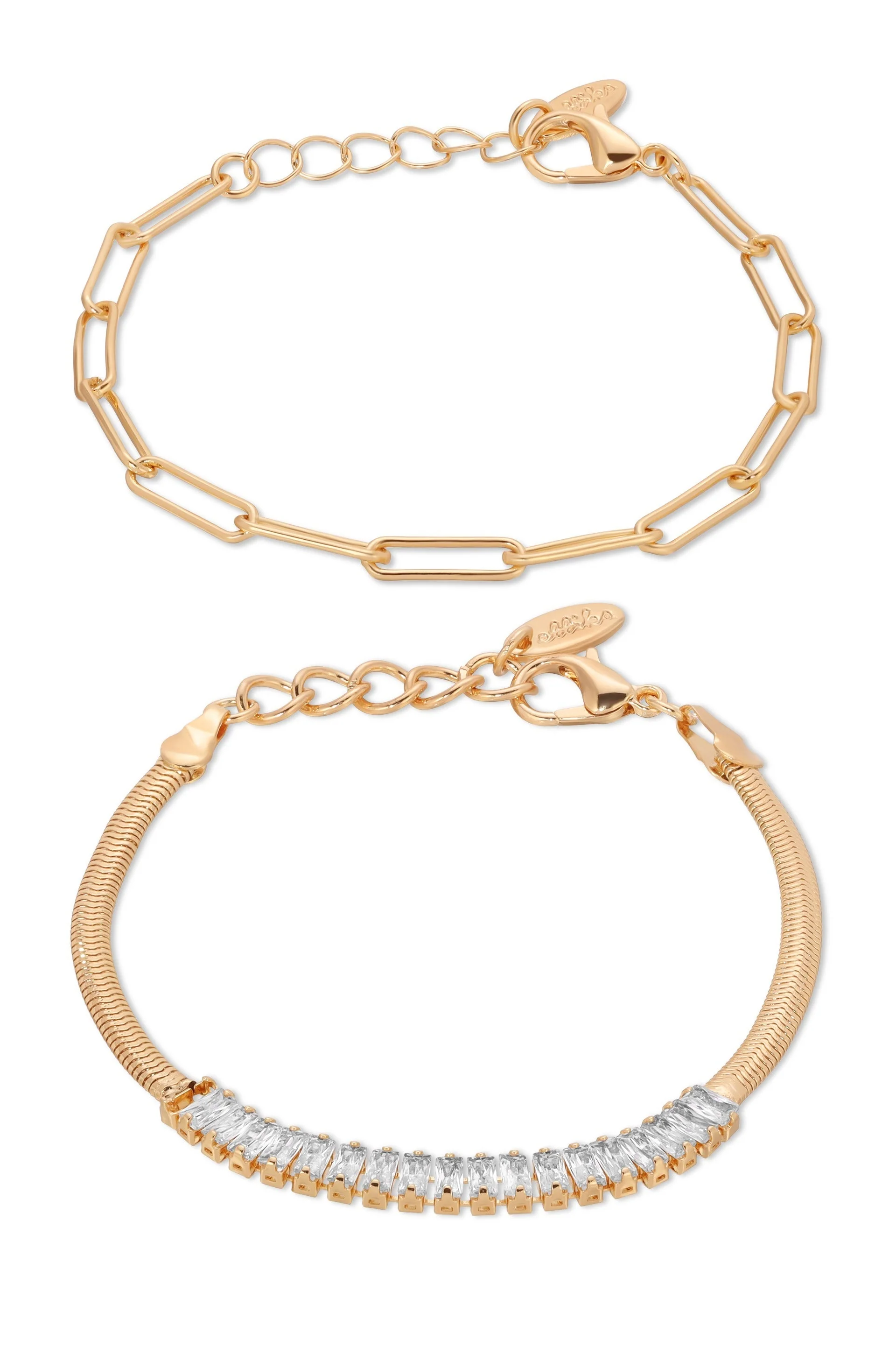 Links and Shine Bracelet Set of 2 - Image 2