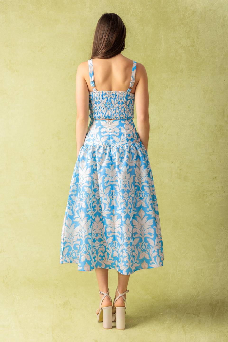 LITTLE MOMENTS WOVEN TOP AND SKIRT SET - Image 2