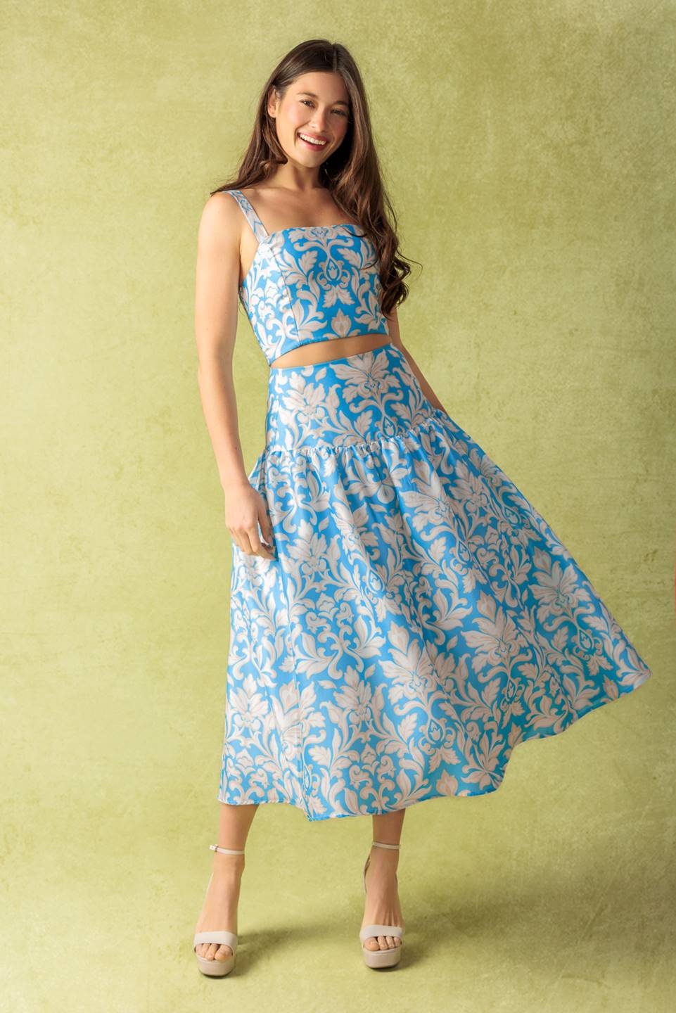 LITTLE MOMENTS WOVEN TOP AND SKIRT SET - Image 5