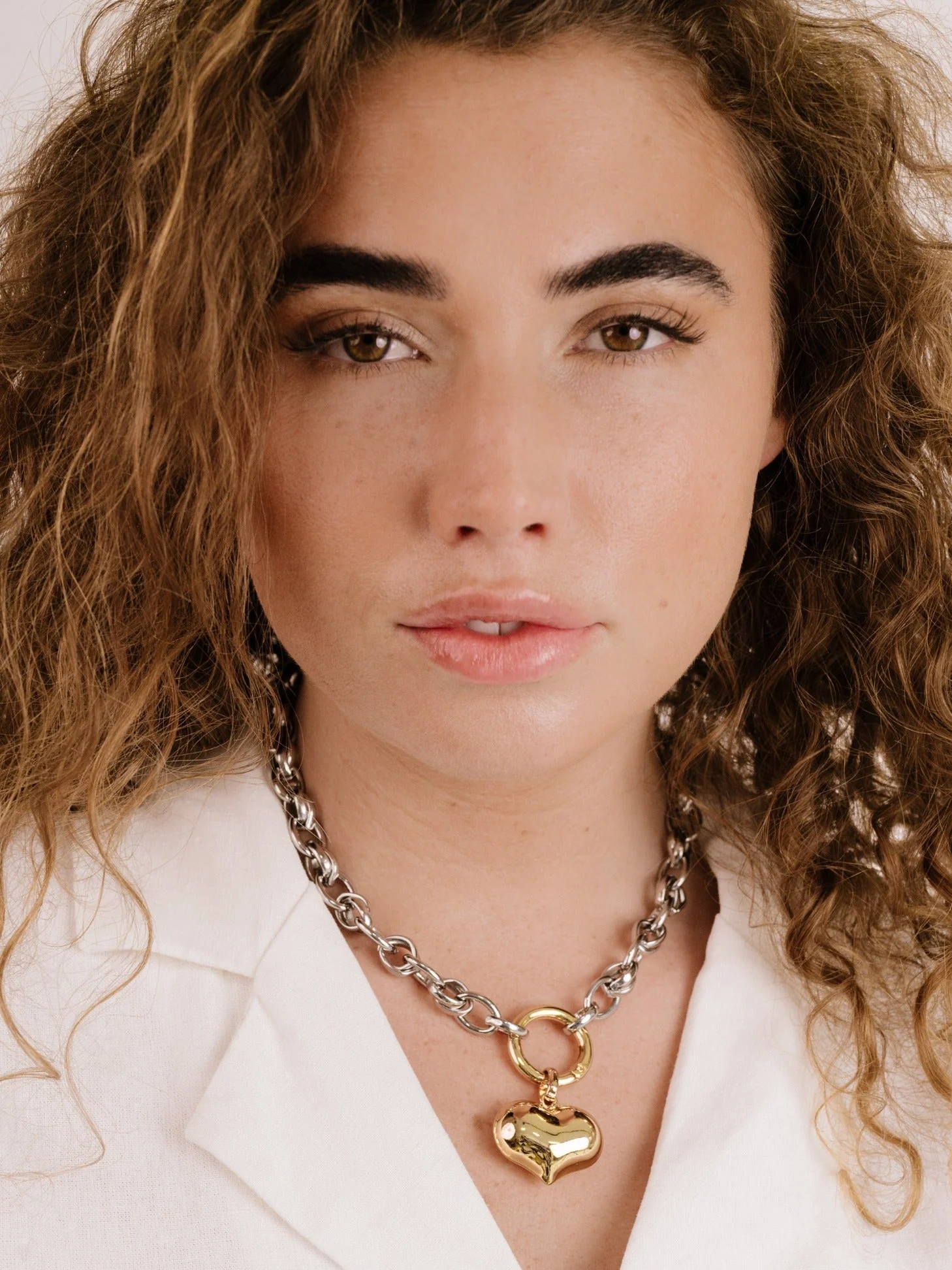 Locked in Mixed Metal Heart Necklace - Image 6