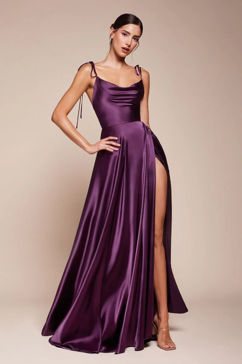LOTTIE GOWN - SATIN A-LINE DRESS - Image 12