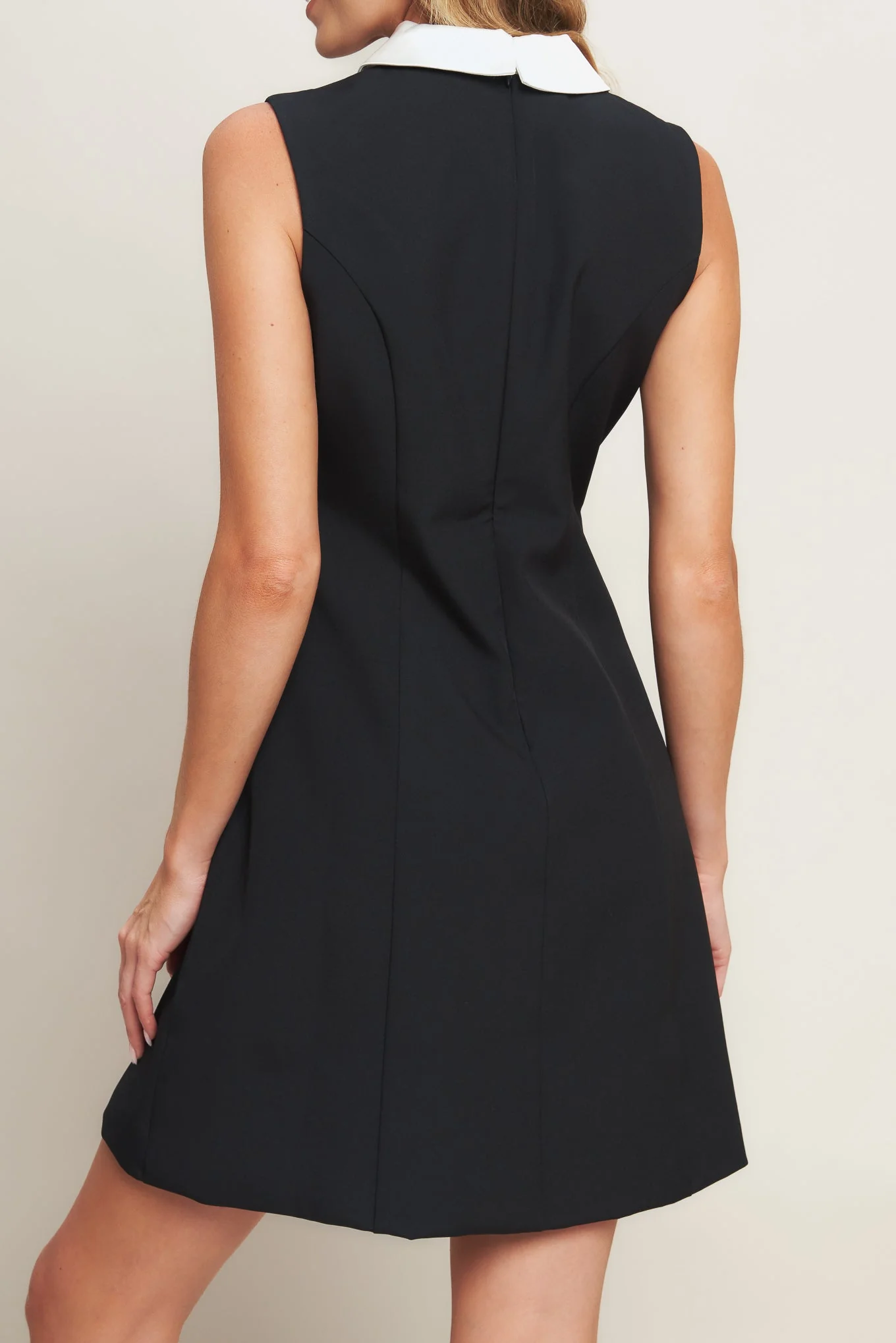 LOVELY MOMENT BLACK MINI DRESS - Image 2
