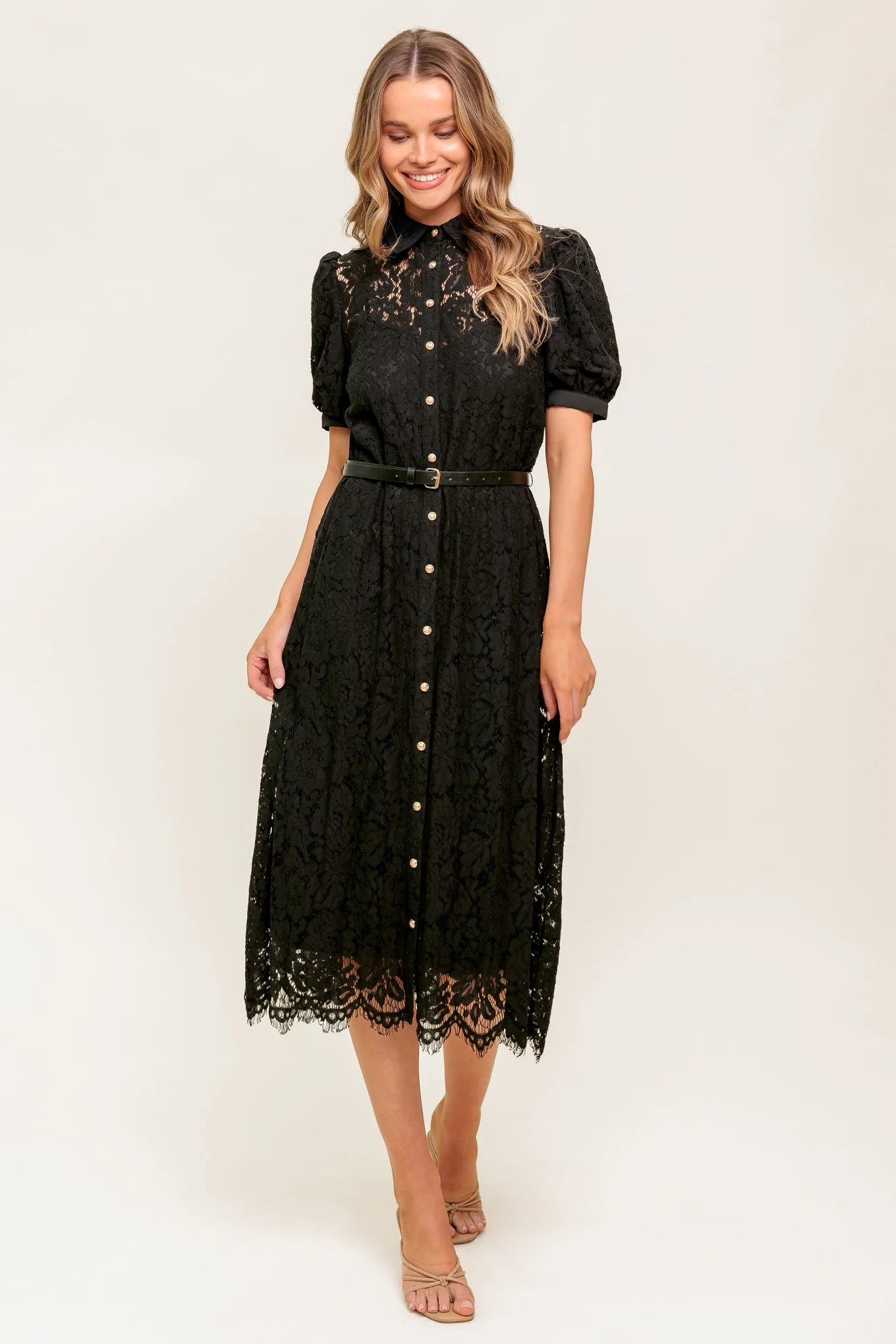 LUKA LACE SHIRT DRESS - Image 4