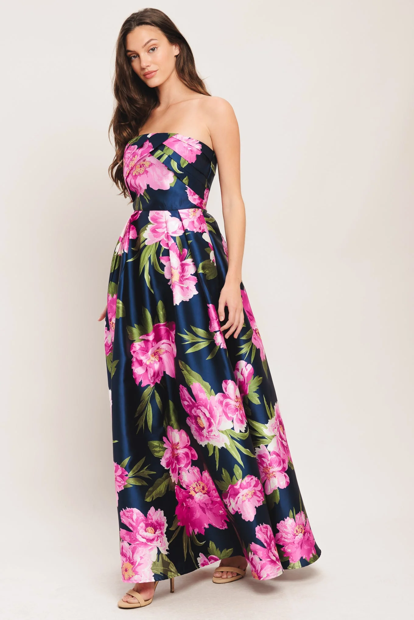 LUNA FLORA NAVY MAXI DRESS - FINAL SALE - Image 5
