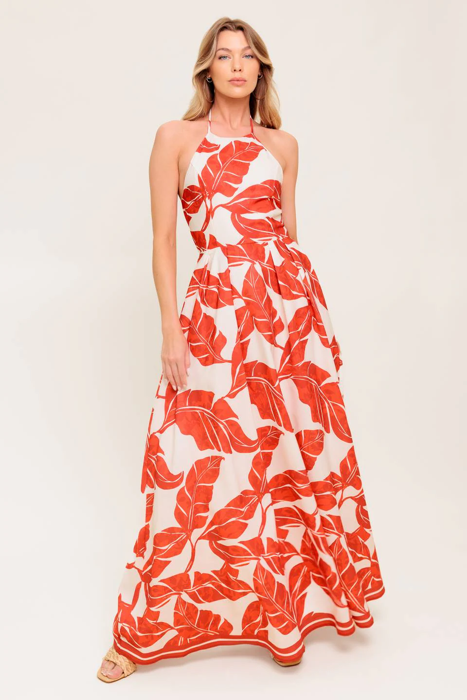 MARLEY MAXI DRESS - TROPICAL HALTER MAXI- FINAL SALE - Image 4