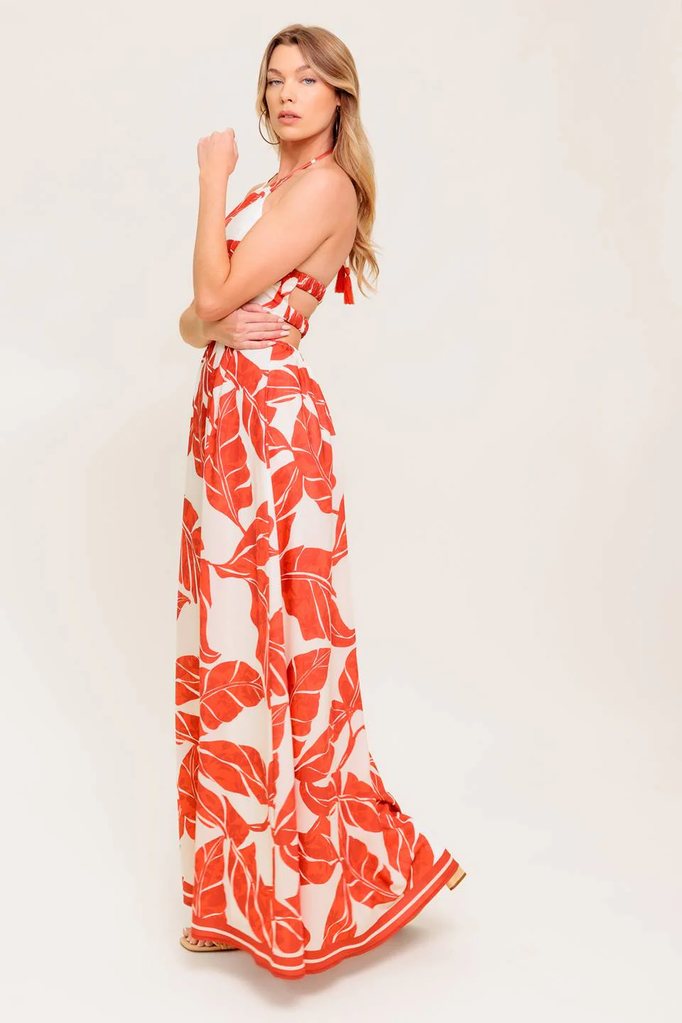 MARLEY MAXI DRESS - TROPICAL HALTER MAXI- FINAL SALE - Image 6