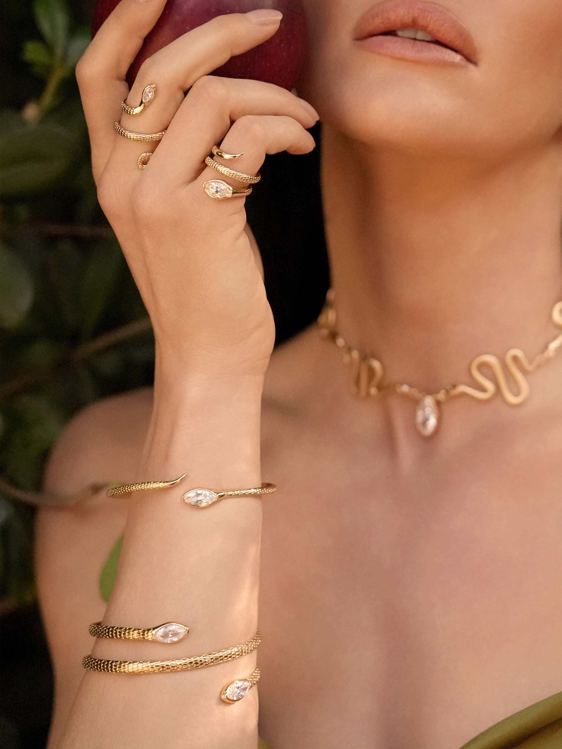 Marquise Coiled Bangle - Image 8
