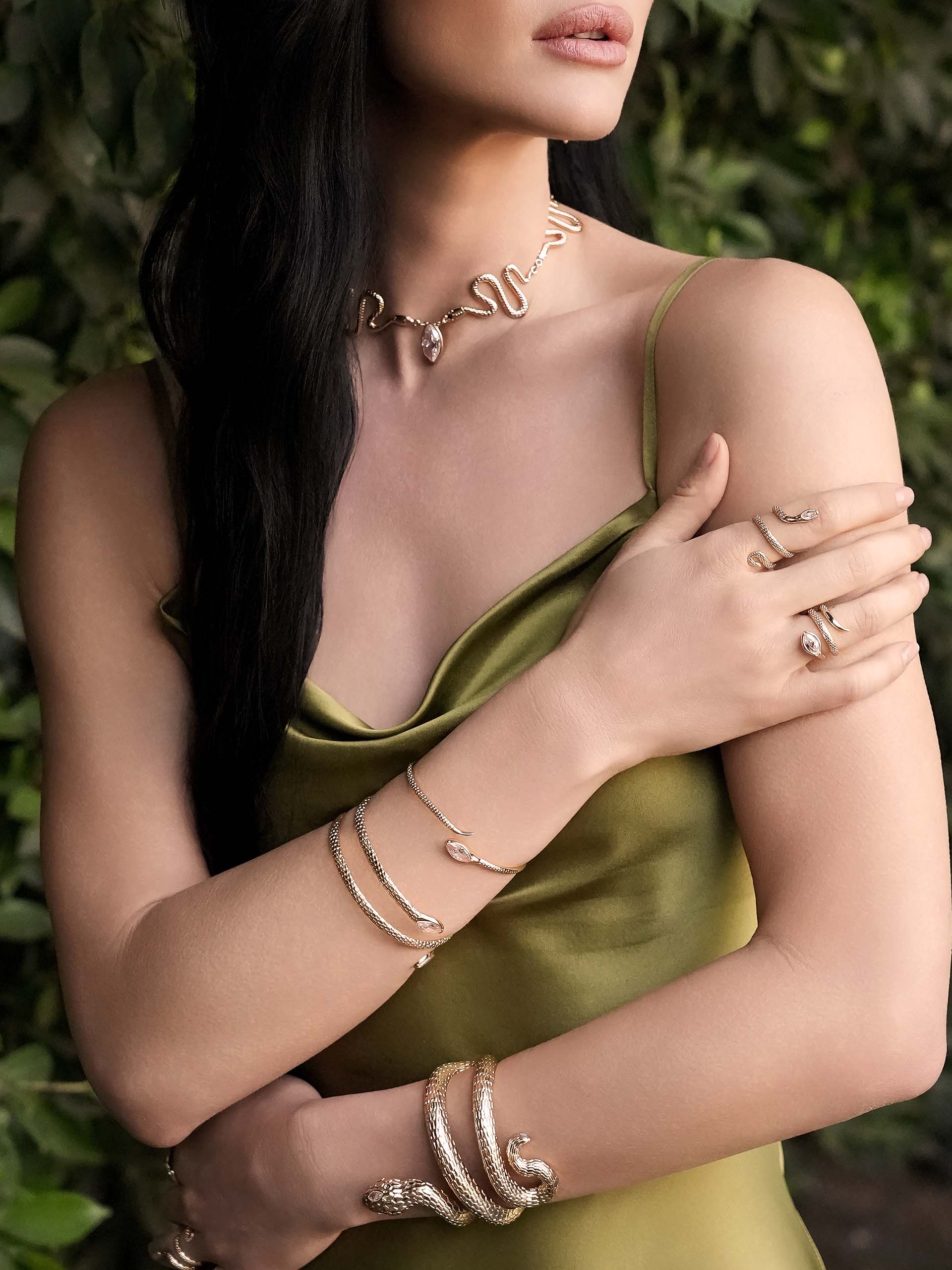 Marquise Crystal Cuff Bracelet - Image 7
