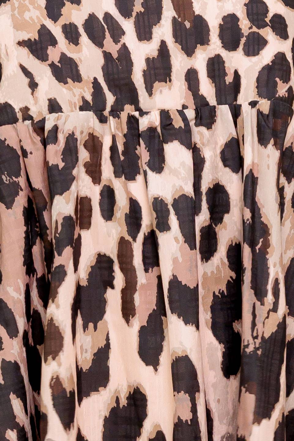 MARTINE LEOPARD MINI DRESS - TAUPE - FINAL SALE - Image 7