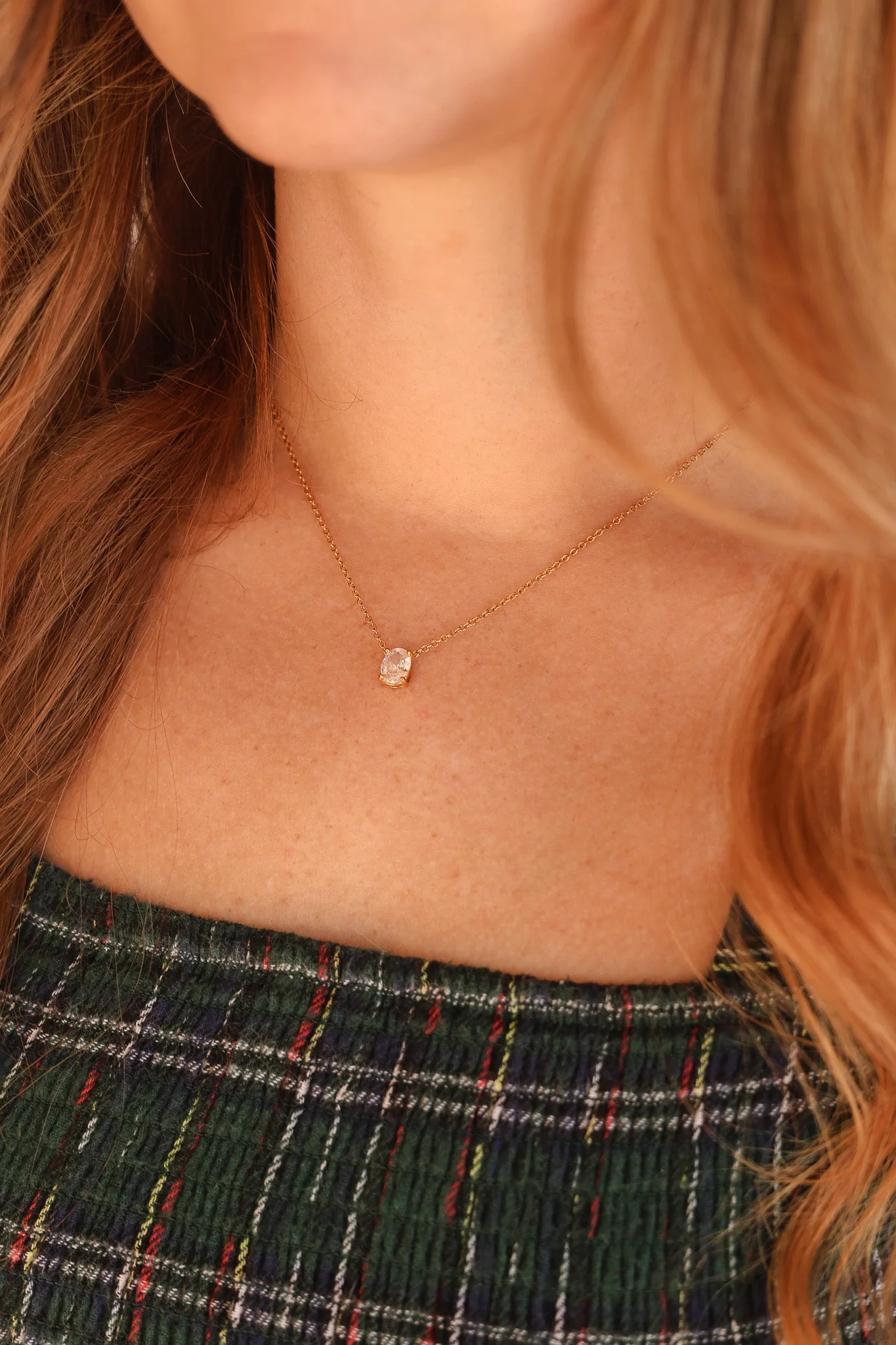 Mary Crystal Drop Necklace - Image 10