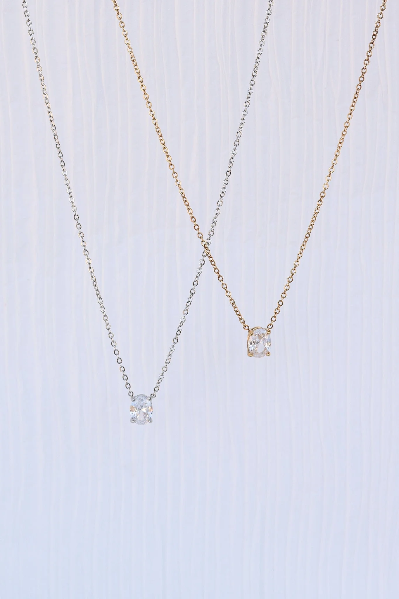 Mary Crystal Drop Necklace - Image 11