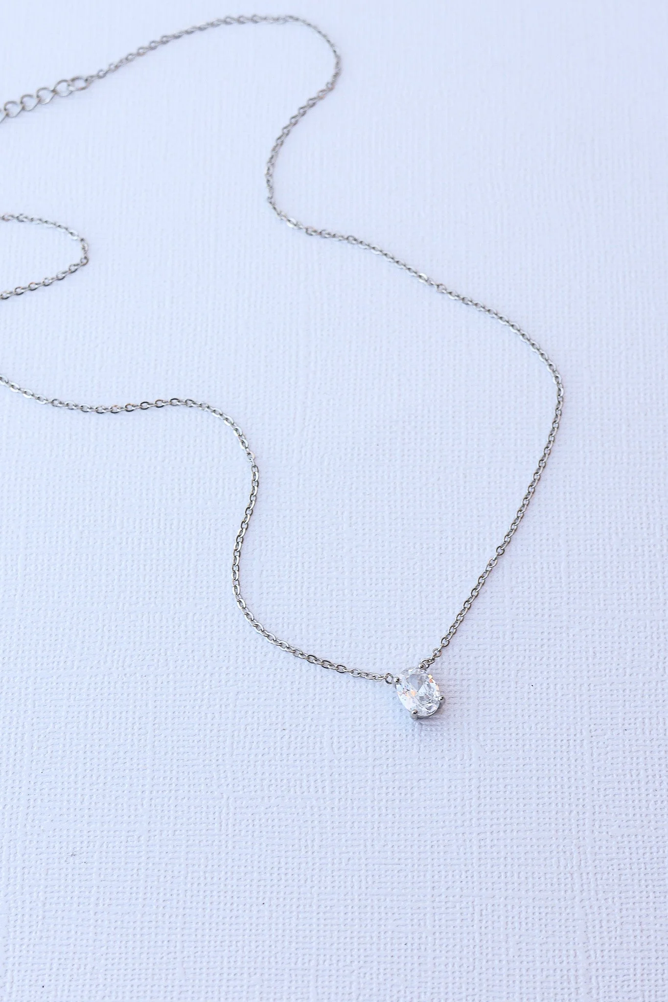 Mary Crystal Drop Necklace - Image 3