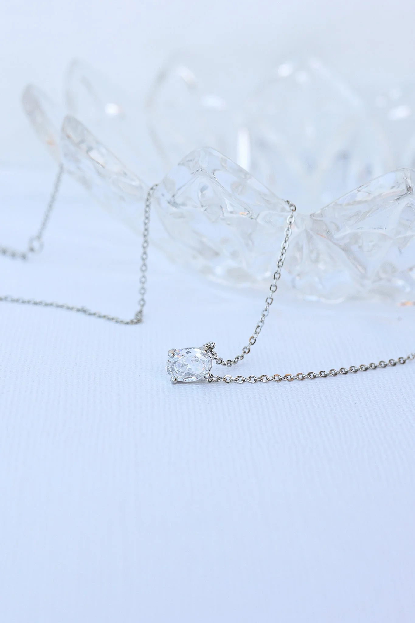 Mary Crystal Drop Necklace - Image 7